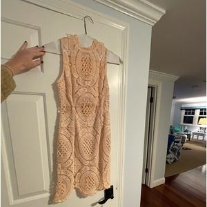 Light pink lace dress